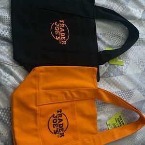 Trader Joe's Mini Bags Set - Black and Orange